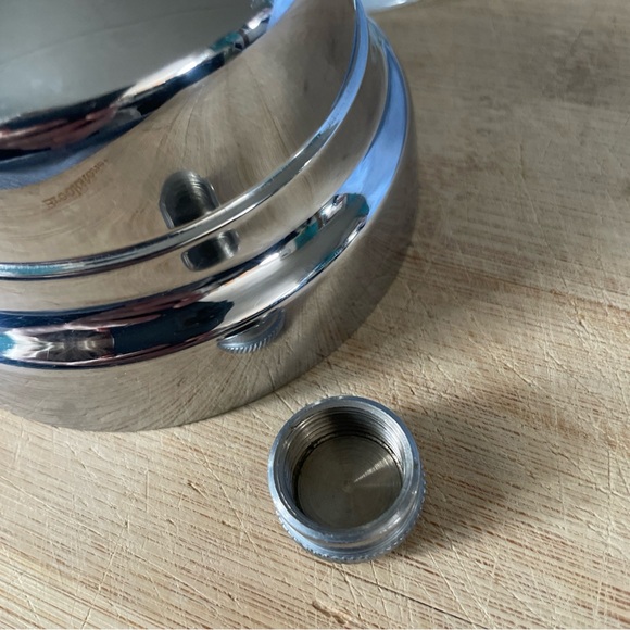 Cocktail Shaker by Derby-Shelton Silver Company USA Vintage 32oz Pressed Glass - Picture 9 of 9